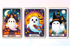 Halloween Ghost Tarot Card Clipart Bundle - CraftNest - Digital Crafting and Art