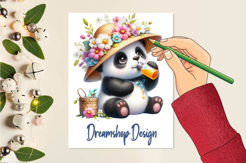 Baby Animals Drinking Clipart Bundle - CraftNest - Digital Crafting and Art