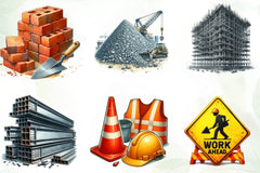 Construction Vehicle And Element Clipart Bundle - CraftNest - Digital Crafting and Art