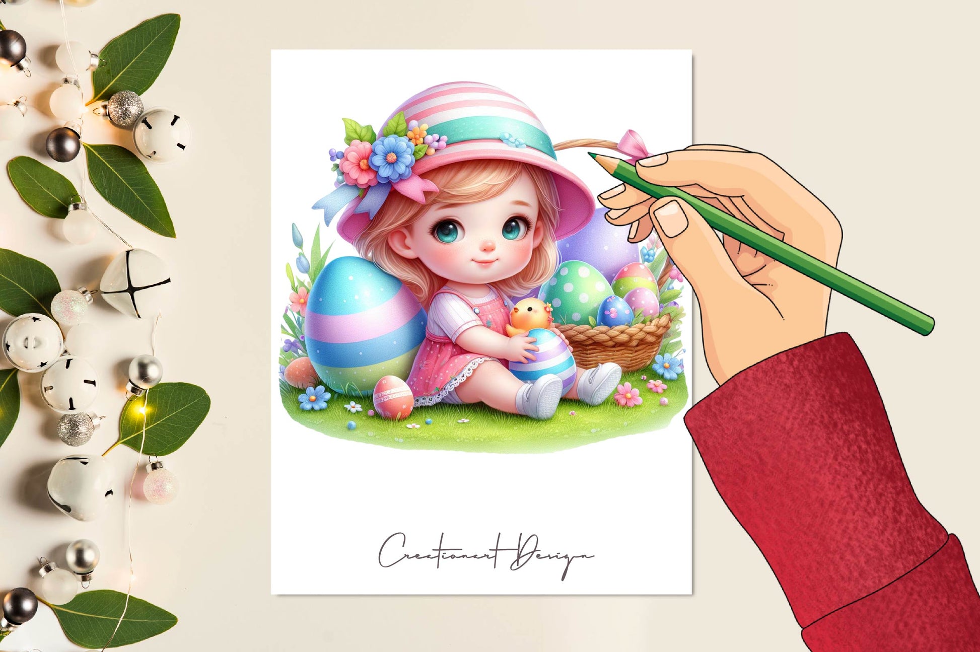 Easter Girl Clipart Bundle 1 - CraftNest - Digital Crafting and Art