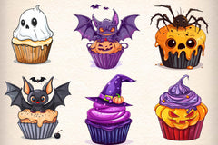 Halloween Cupcake Clipart Bundle 1 - CraftNest - Digital Crafting and Art