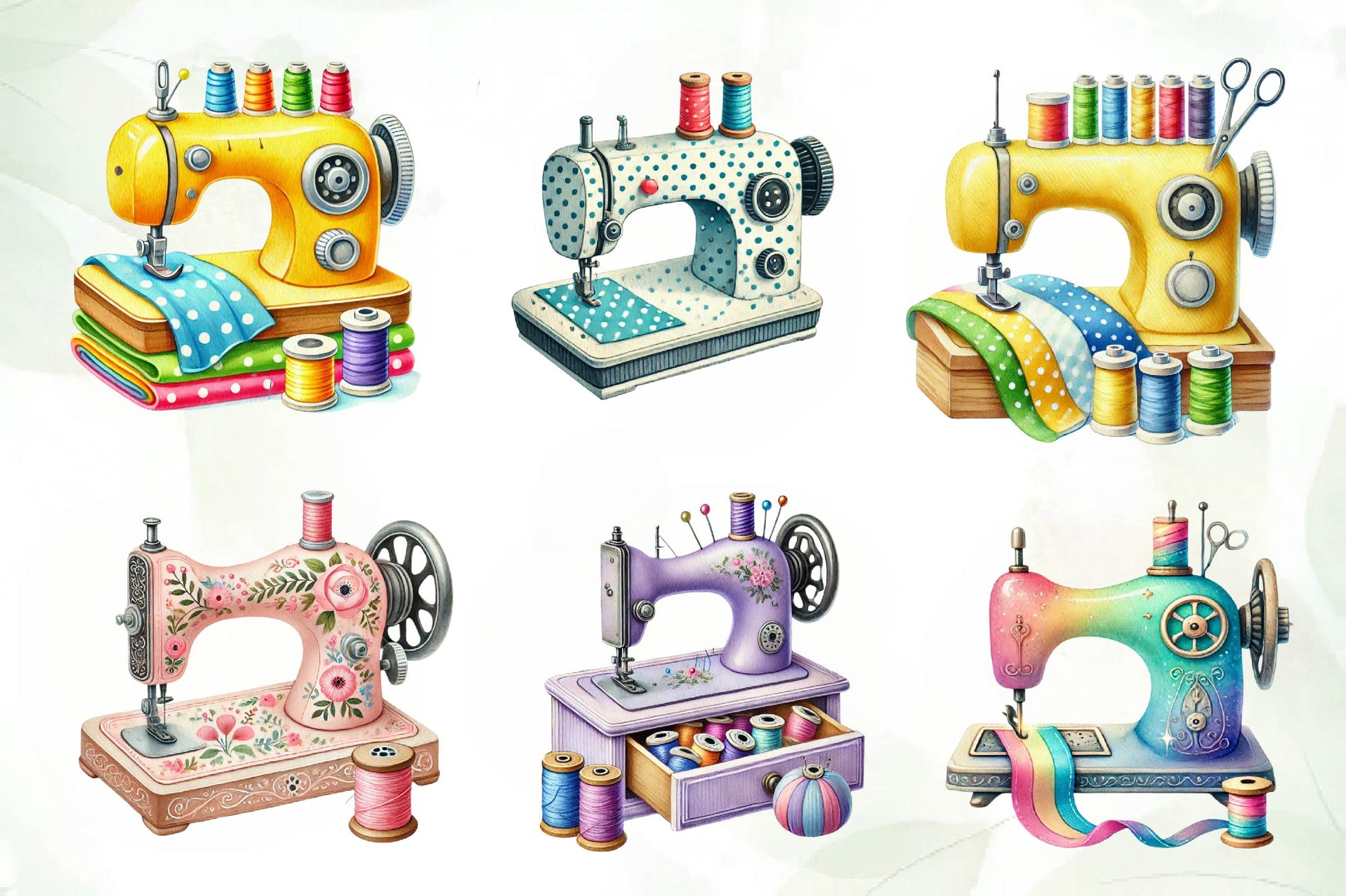 Sewing Machine Clipart Bundle - CraftNest - Digital Crafting and Art