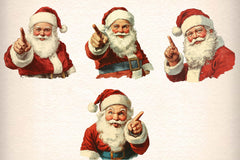 Vintage Santa Clipart Bundle 1 - CraftNest - Digital Crafting and Art