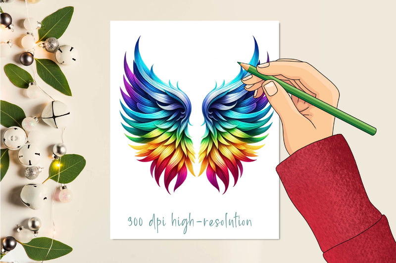 Angel Wings Clipart Bundle - CraftNest - Digital Crafting and Art