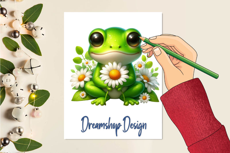 Funny And Cute Frog Clipart Bundle 1 - CraftNest - Digital Crafting and Art