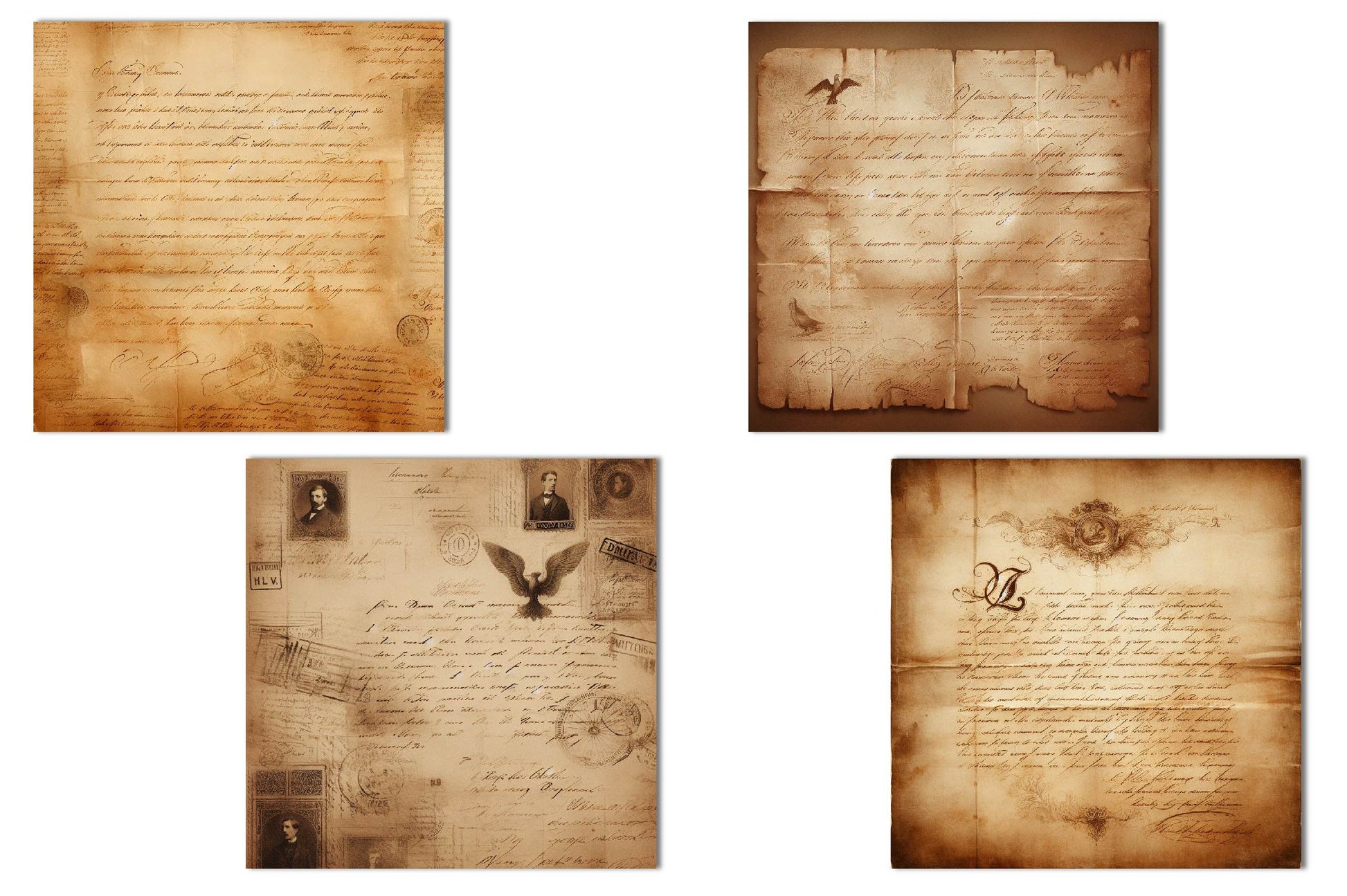 Old Letter Digital Paper Junk Journals - CraftNest - Digital Crafting and Art