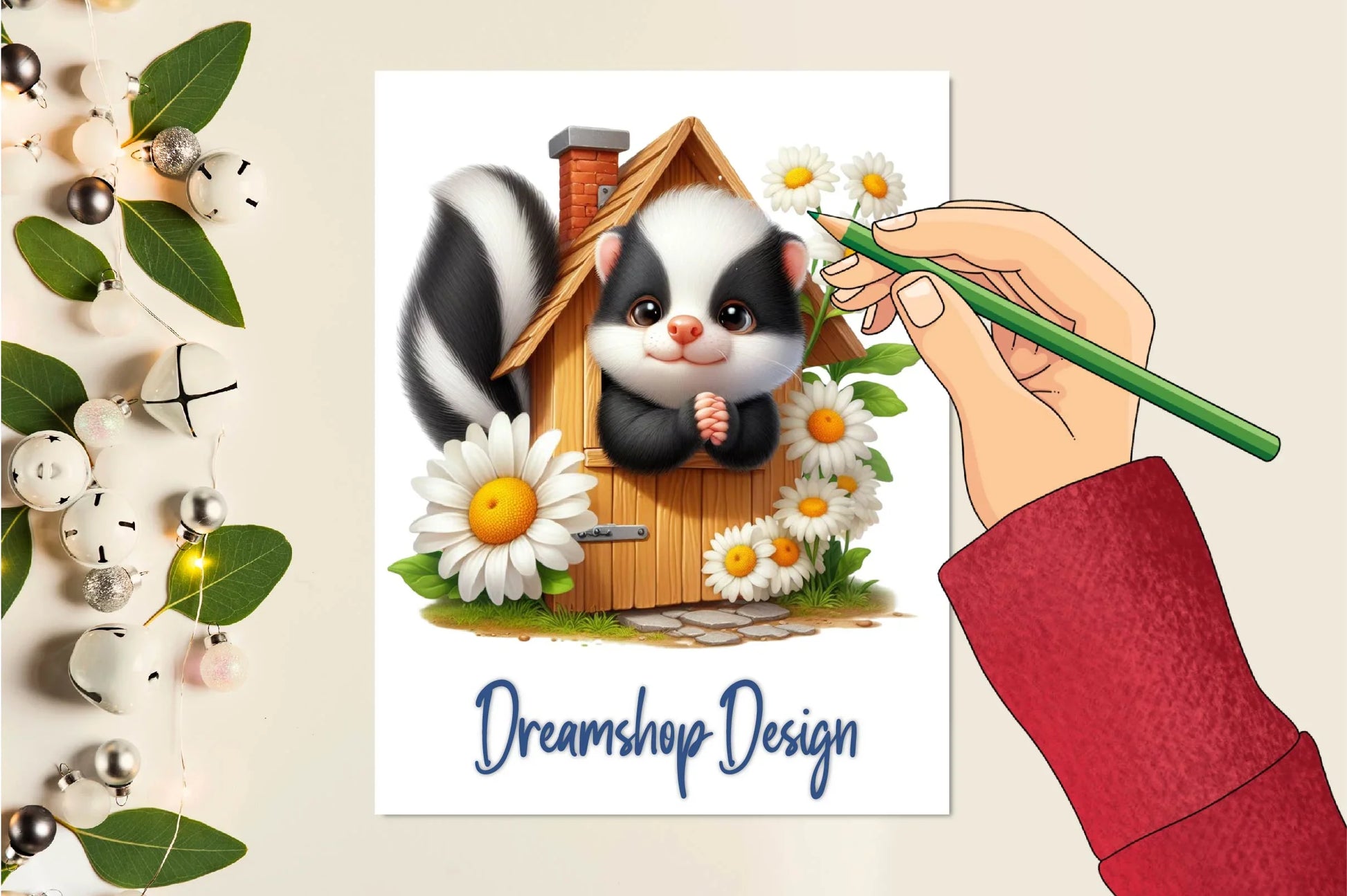 Spring Skunk Clipart Bundle - CraftNest - Digital Crafting and Art