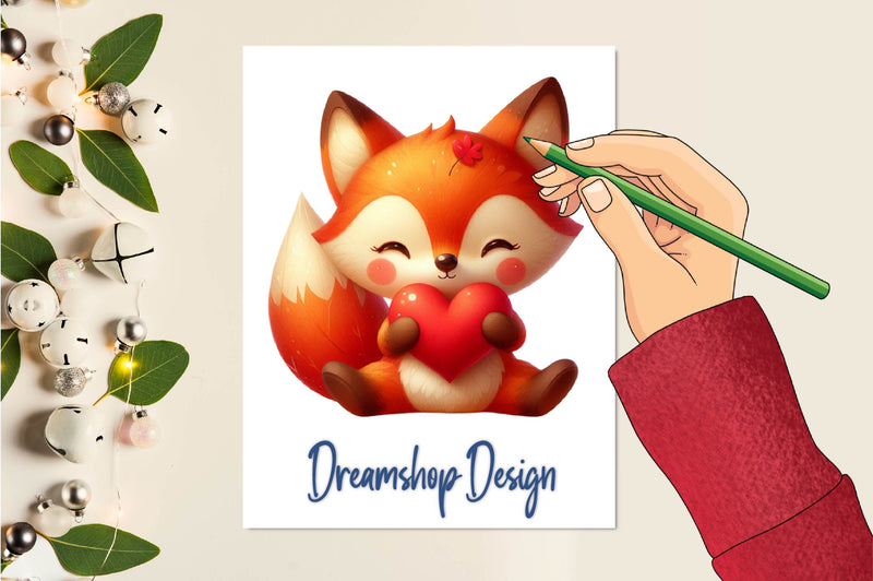 Autumn Fox Clipart Bundle - CraftNest - Digital Crafting and Art