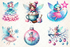 Christmas Winter Fairy Clipart Bundle - CraftNest - Digital Crafting and Art