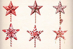 Christmas Candy Cane Clipart Bundle 1 - CraftNest - Digital Crafting and Art