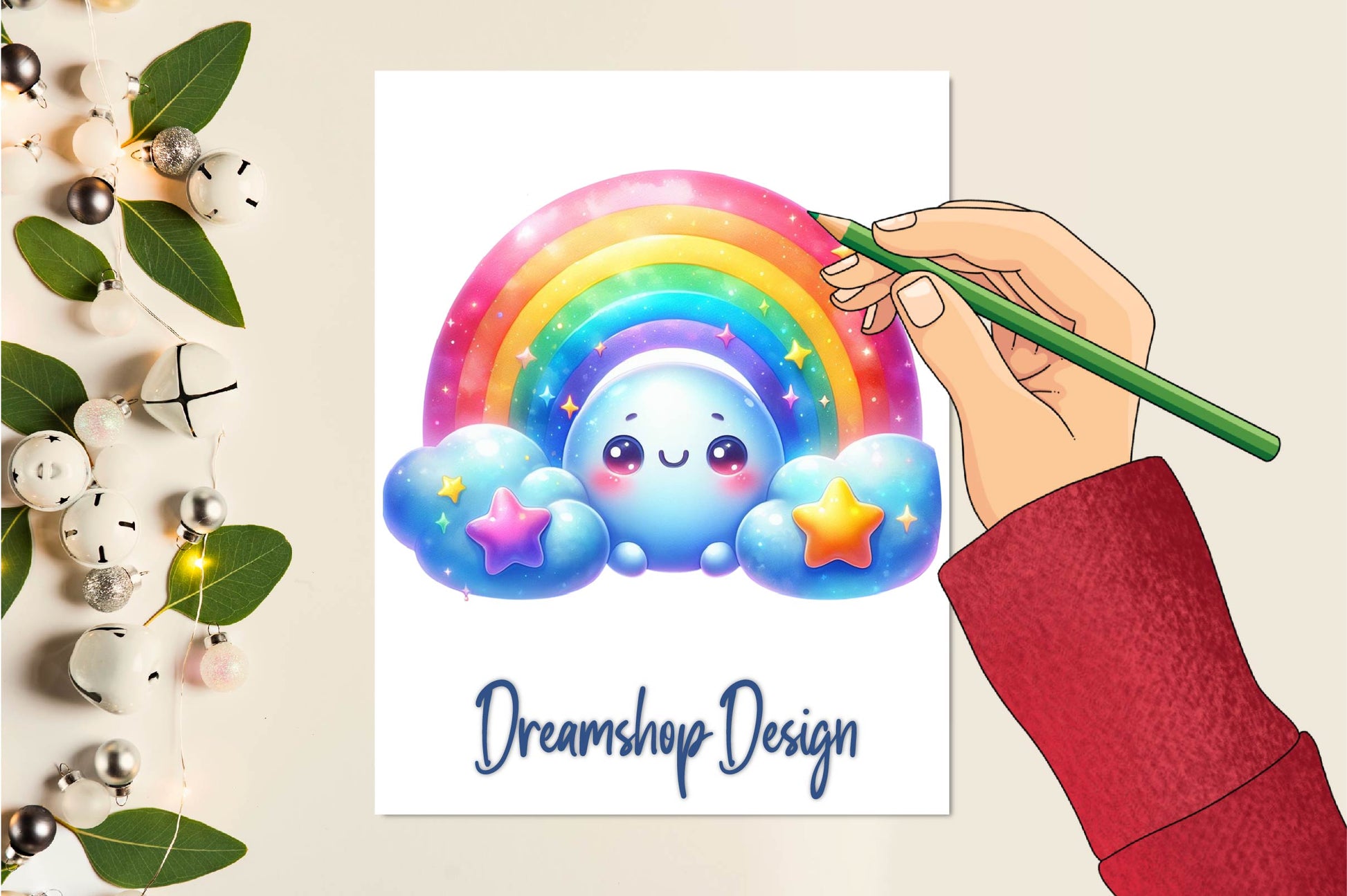 Cute Rainbow Clipart Bundle - CraftNest - Digital Crafting and Art