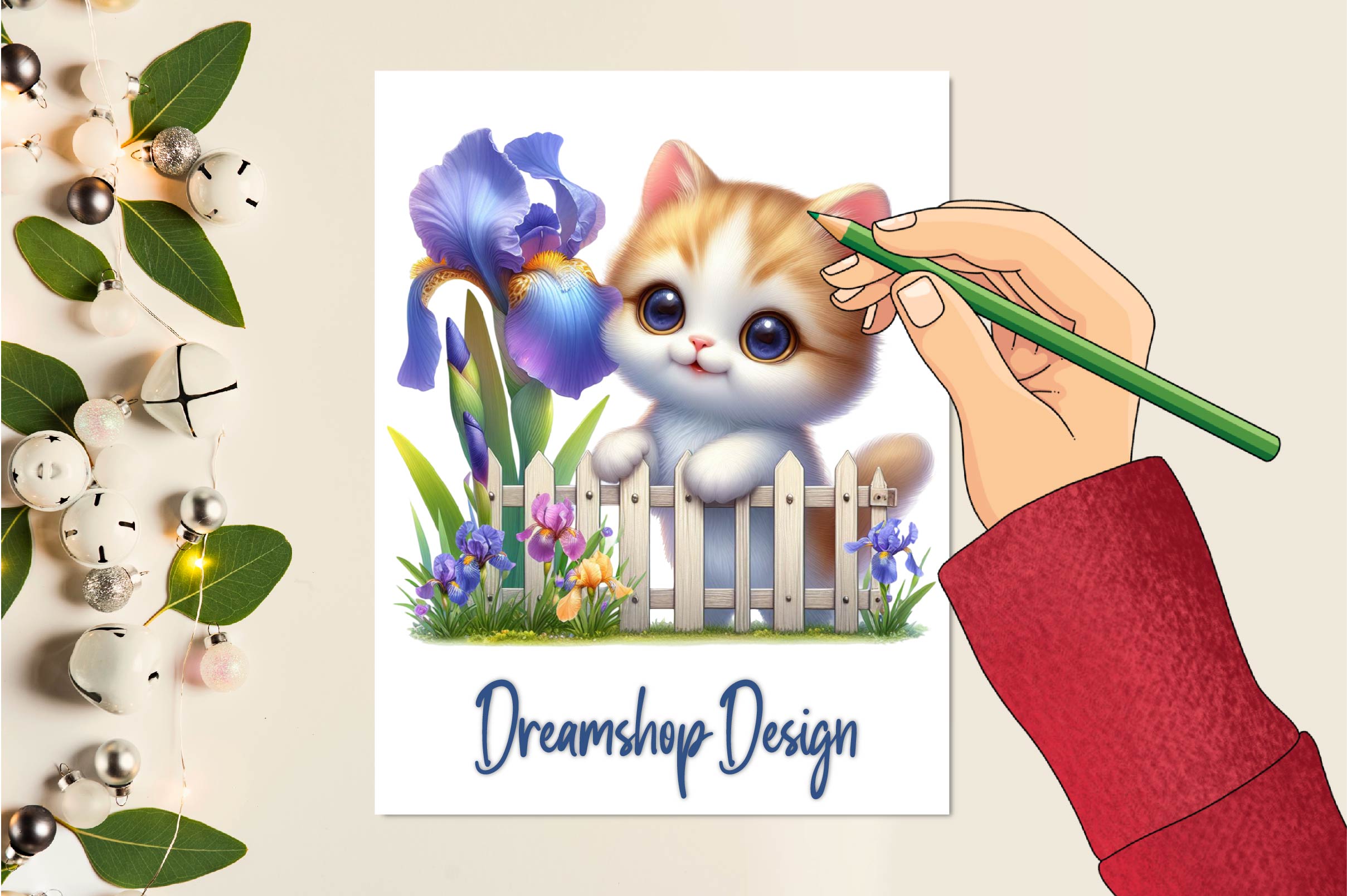 Spring Cat Clipart Bundle 1 - CraftNest - Digital Crafting and Art