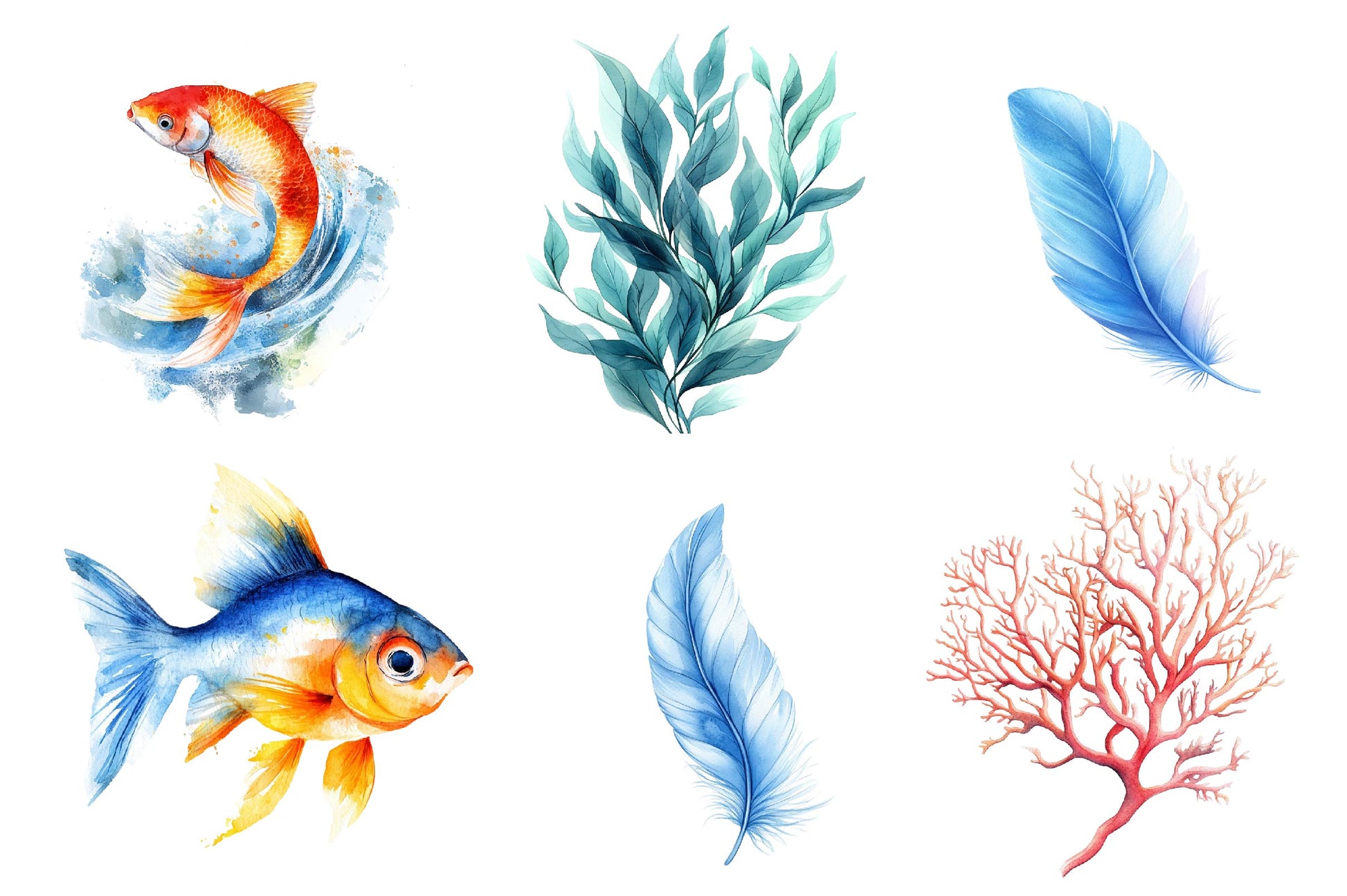 Minimalist Sea Clipart Bundle 2 - CraftNest - Digital Crafting and Art