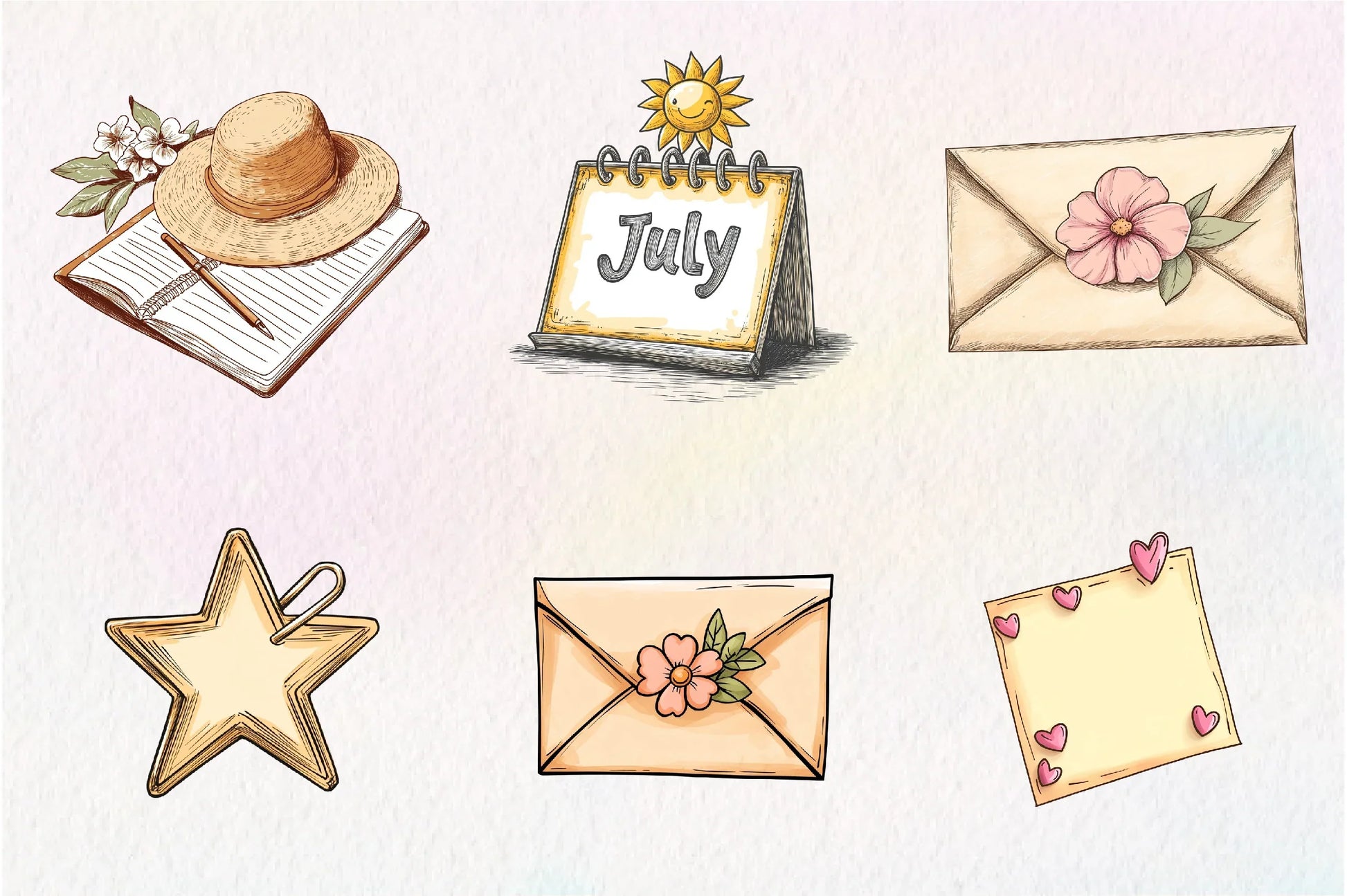 Summer Planner Clipart Bundle - CraftNest - Digital Crafting and Art