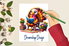 Cute Turkey Clipart Bundle - CraftNest - Digital Crafting and Art