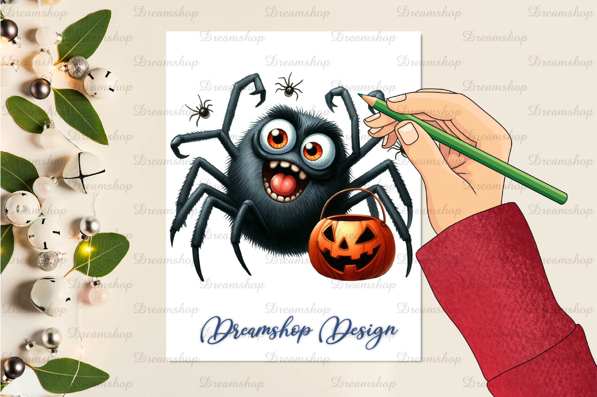 Halloween Funny Spider Clipart Bundle - CraftNest - Digital Crafting and Art
