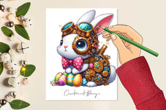 Easter Steampunk Bunny Clipart Bundle - CraftNest - Digital Crafting and Art