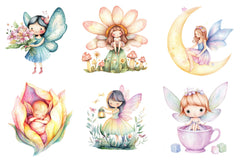 Magical Pastel Fairy Clipart Bundle - CraftNest - Digital Crafting and Art
