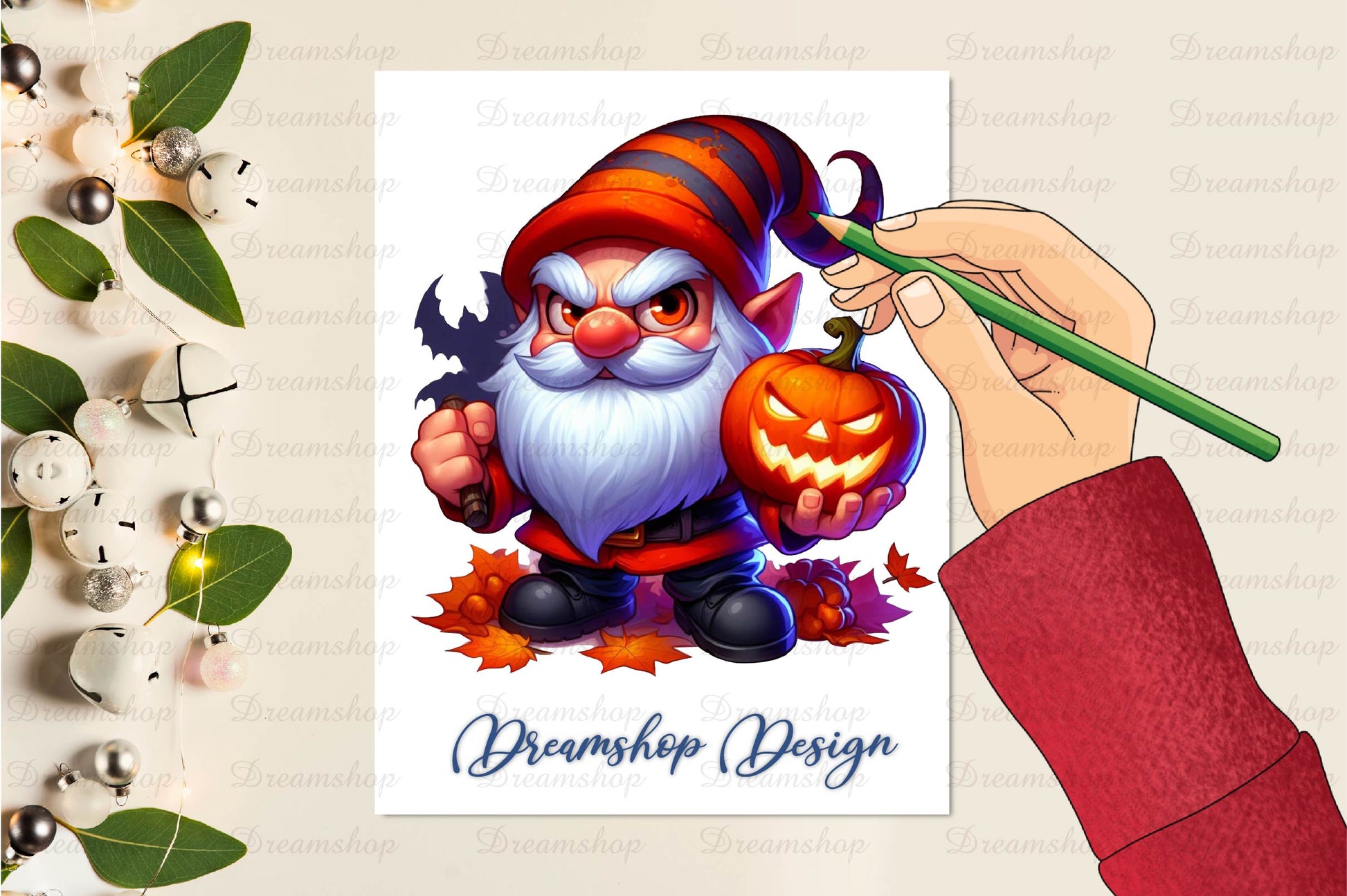 Halloween Scary Gnome Clipart Bundle - CraftNest - Digital Crafting and Art