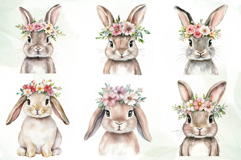 Easter Bunny Easter Clipart Bundle 1 - CraftNest - Digital Crafting and Art