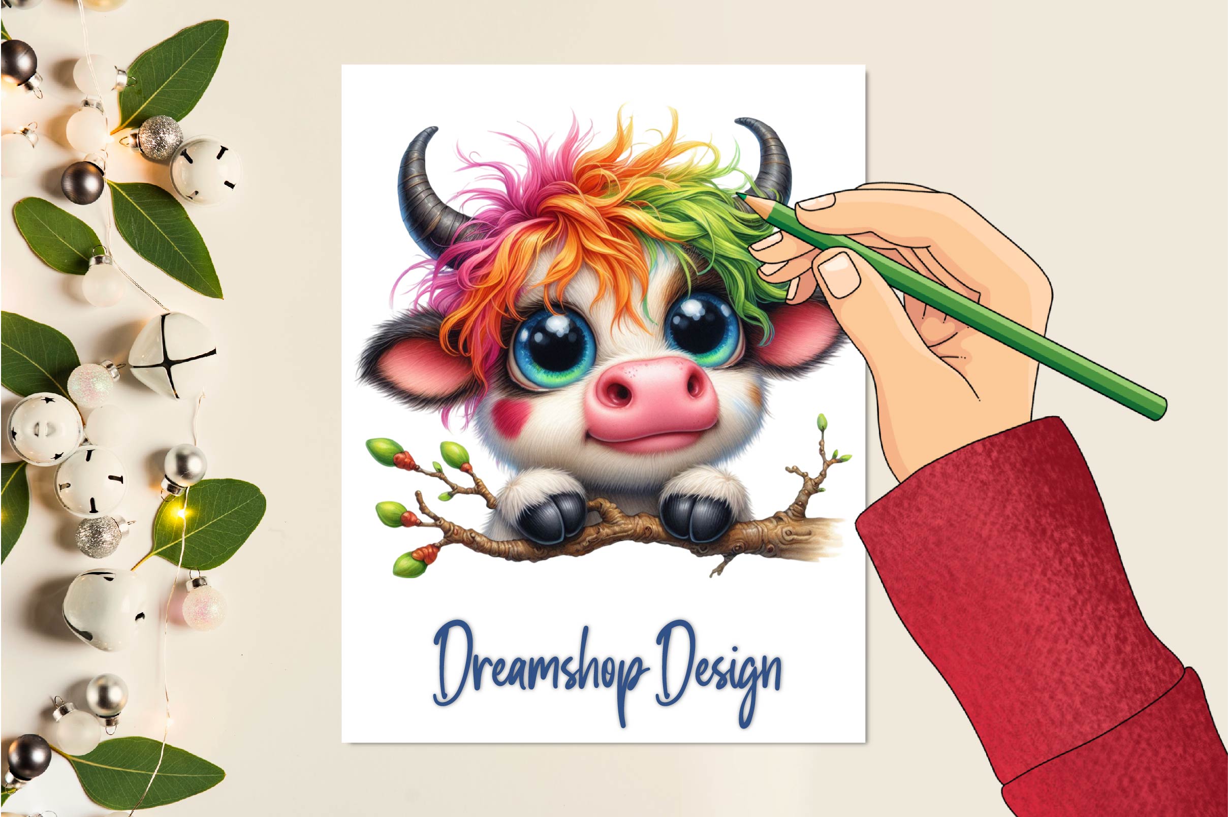 Cute Funny Cow Funny Cow Clipart Bundle - CraftNest - Digital Crafting and Art