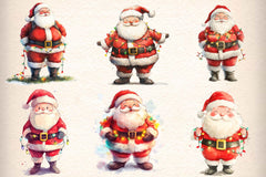 Santa Claus Clipart Bundle - CraftNest - Digital Crafting and Art