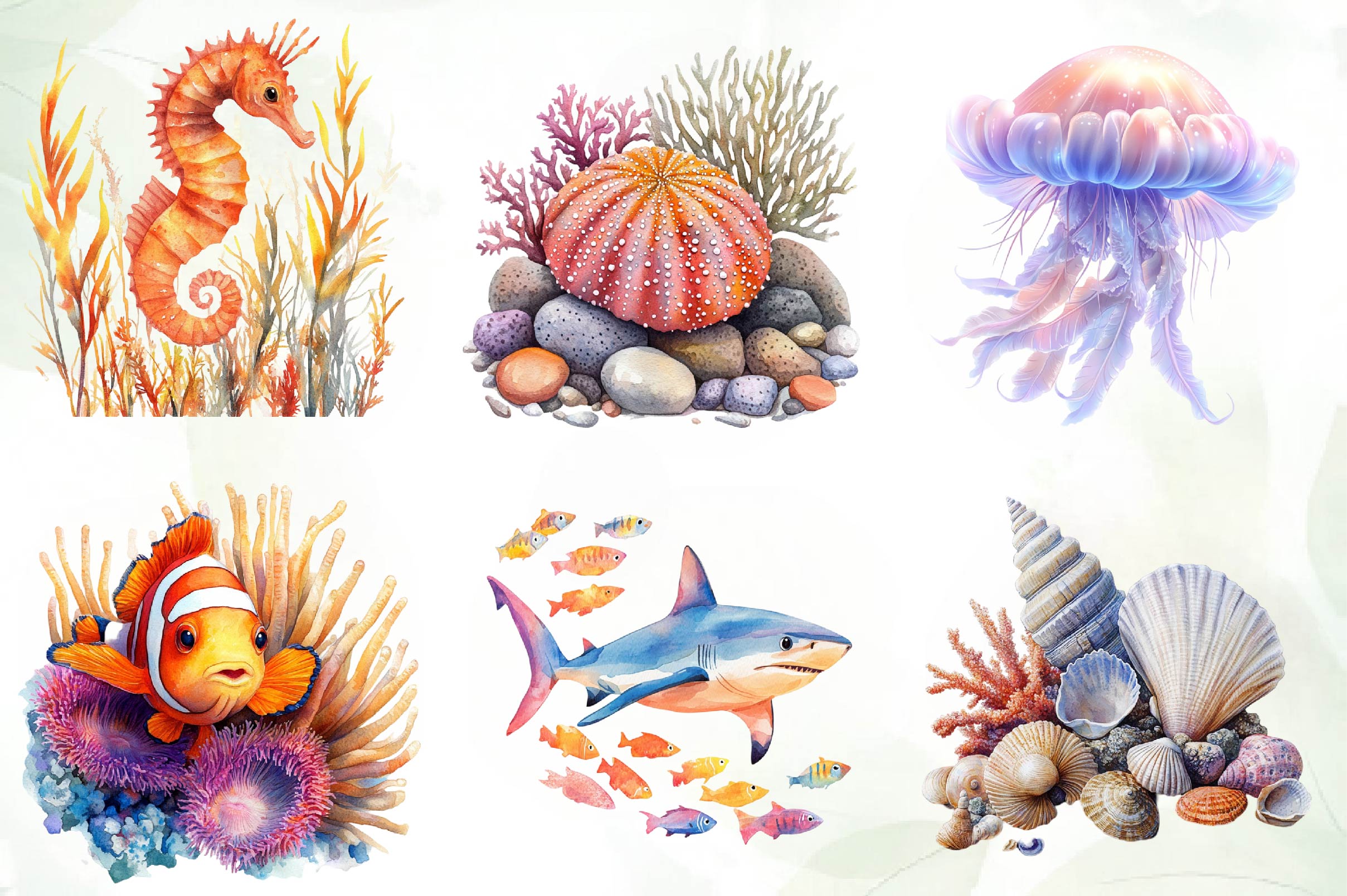 Underwater Collection Clipart Bundle - CraftNest - Digital Crafting and Art