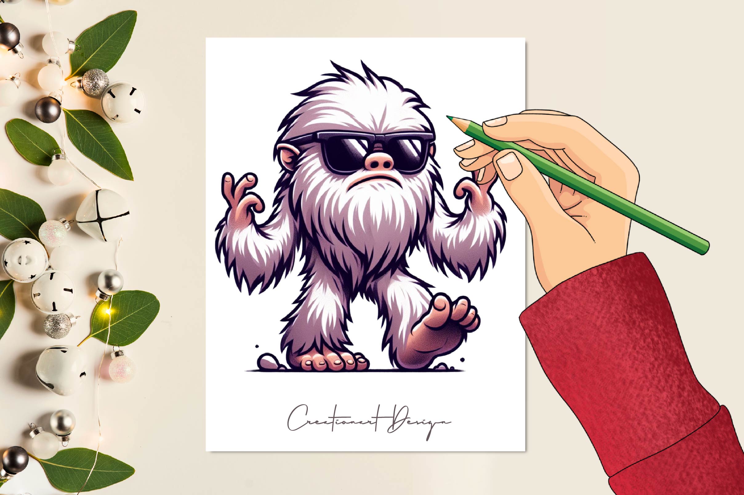 Cute Yeti Clipart Bundle 1 - CraftNest - Digital Crafting and Art