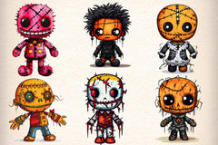 Halloween Gothic Voodoo Doll Clipart Bundle 2 - CraftNest - Digital Crafting and Art