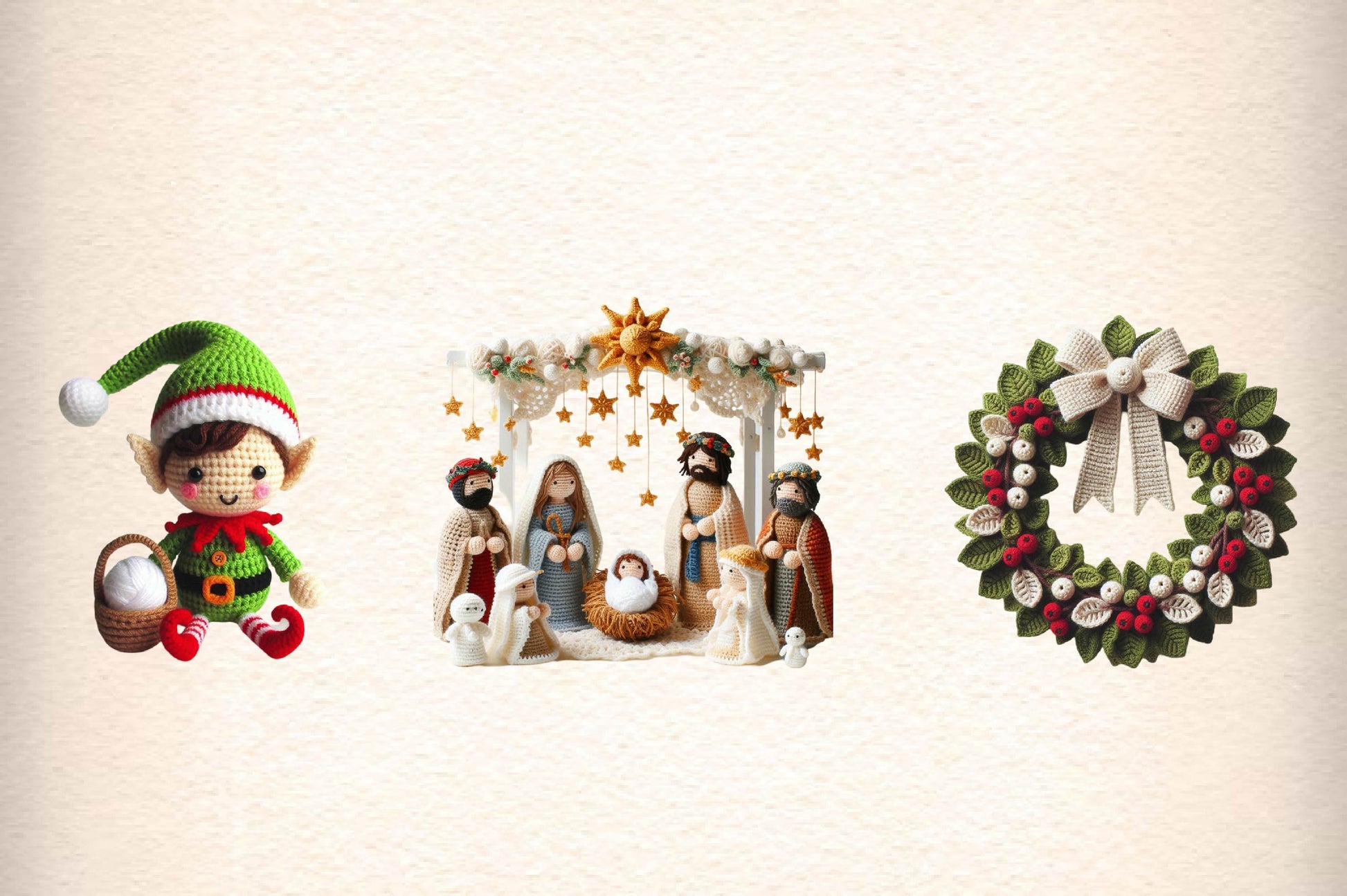 Crochet Christmas Clipart Bundle - CraftNest - Digital Crafting and Art