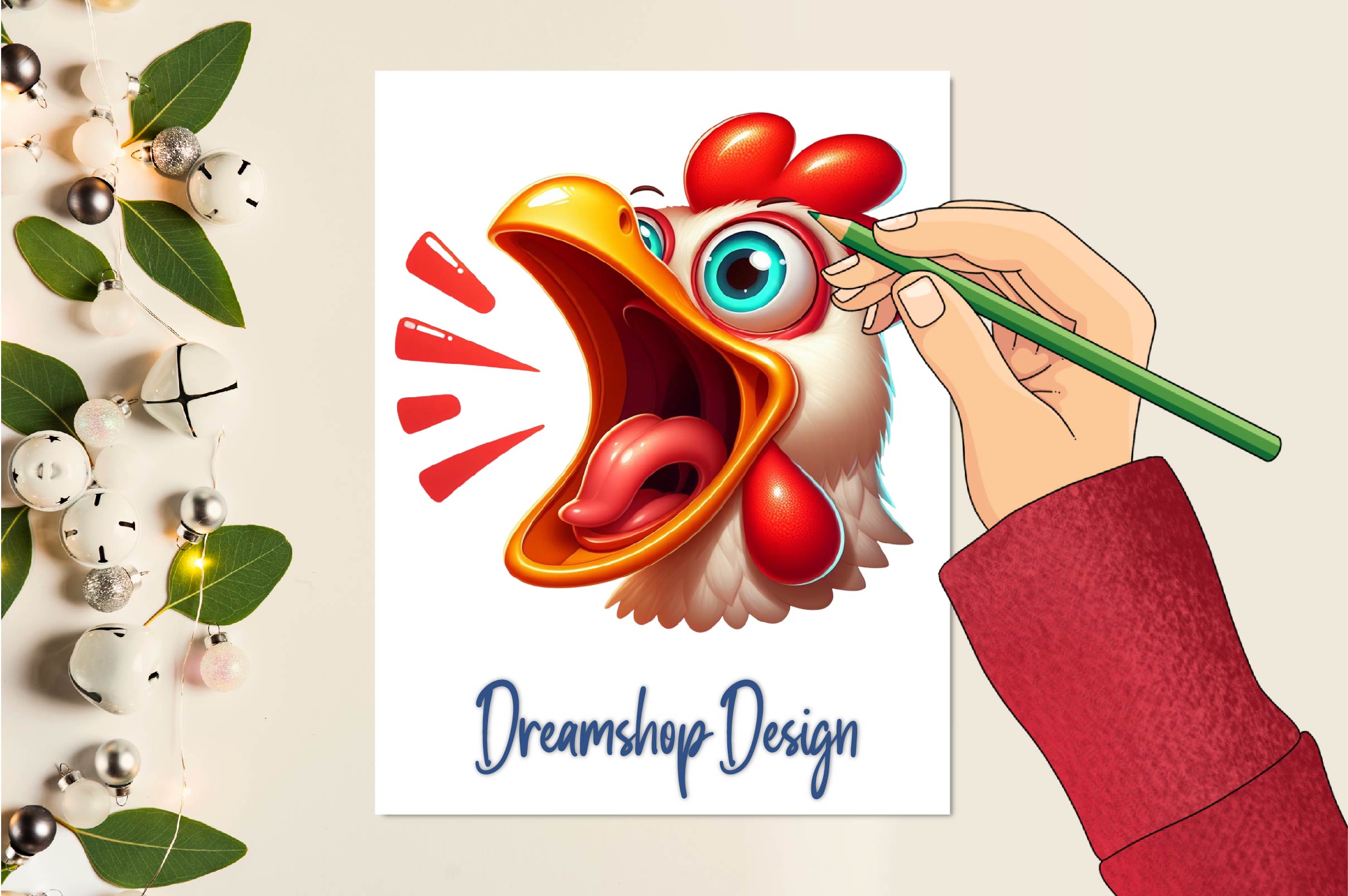 Funny Chicken Face Clipart Bundle - CraftNest - Digital Crafting and Art