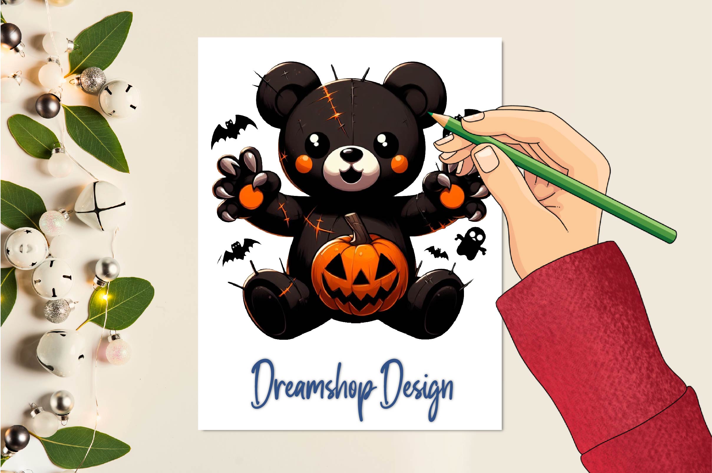 Halloween Scary Teddy Bear Clipart Bundle - CraftNest - Digital Crafting and Art