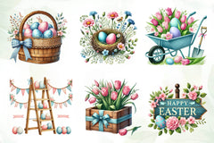 Rustic Easter Day Clipart Bundle - CraftNest - Digital Crafting and Art