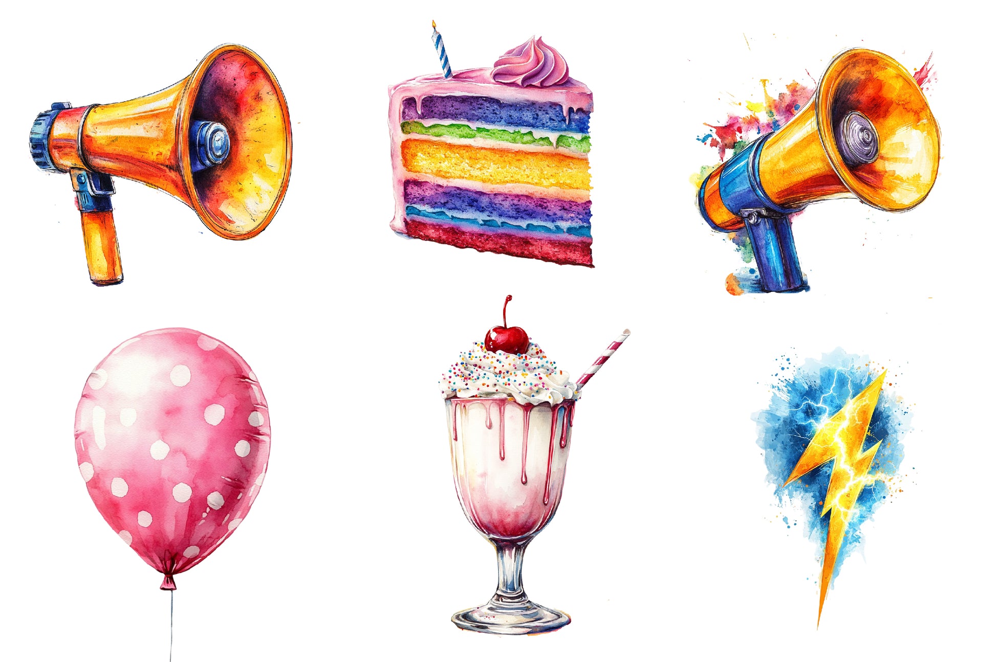 Happy Birthday Pop Art Clipart Bundle - CraftNest - Digital Crafting and Art