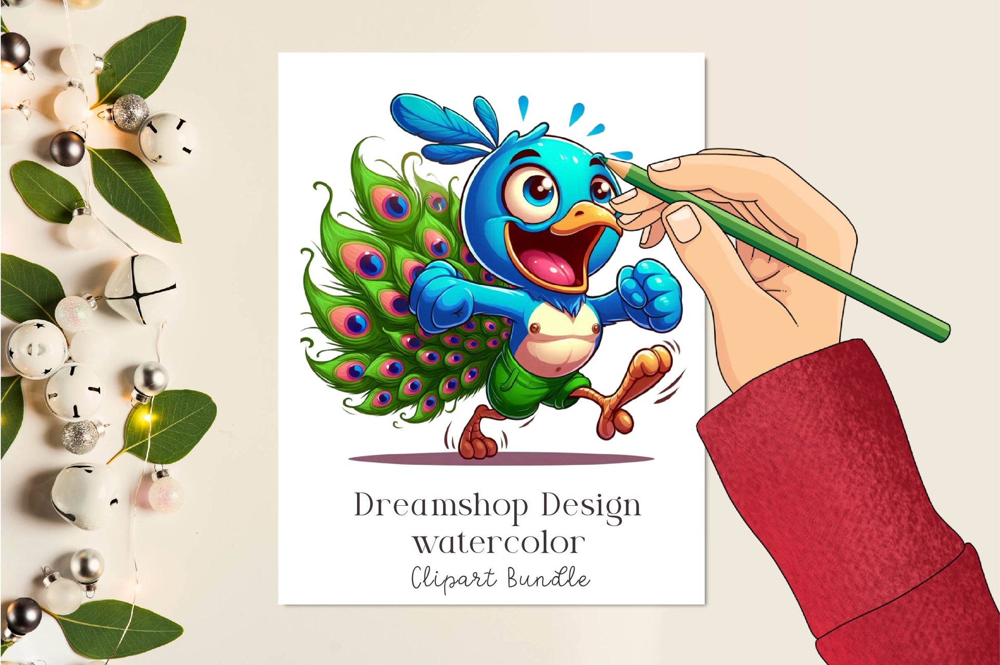 Cute Peacock Clipart Bundle 1 - CraftNest - Digital Crafting and Art