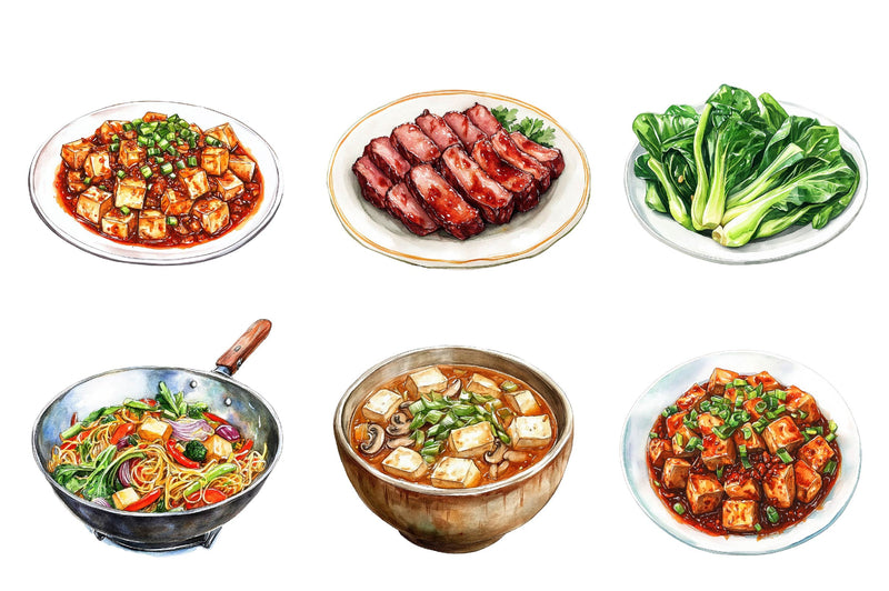 Chinese Food Clipart Bundle - CraftNest - Digital Crafting and Art