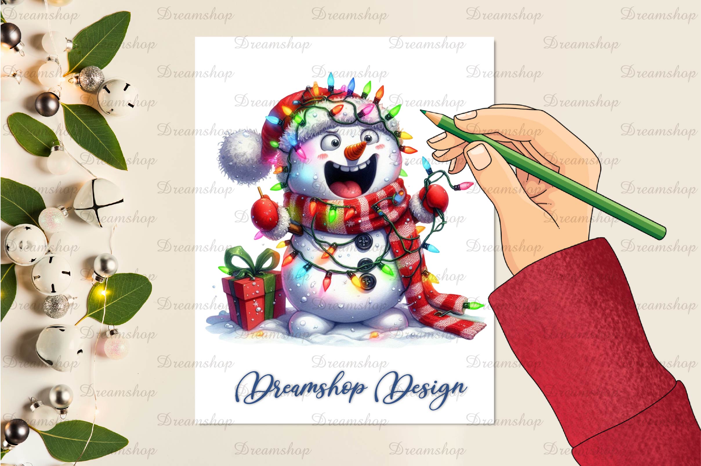 Funny Christmas Snowman Clipart Bundle - CraftNest - Digital Crafting and Art