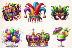 Mardi Gras Clipart Bundle 3 - CraftNest - Digital Crafting and Art