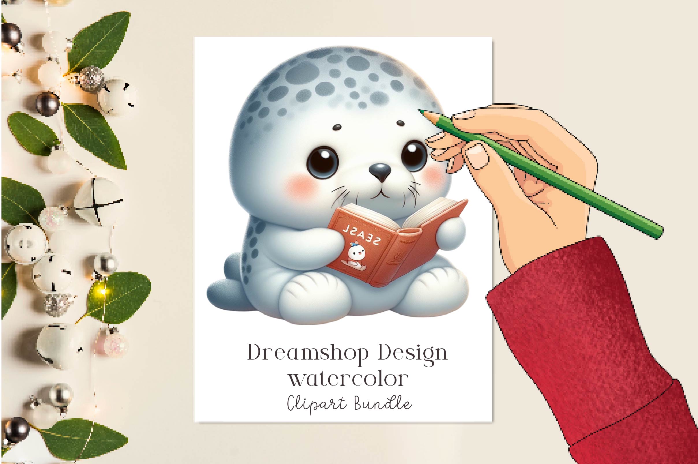 Cute Spring Seals Clipart Bundle - CraftNest - Digital Crafting and Art