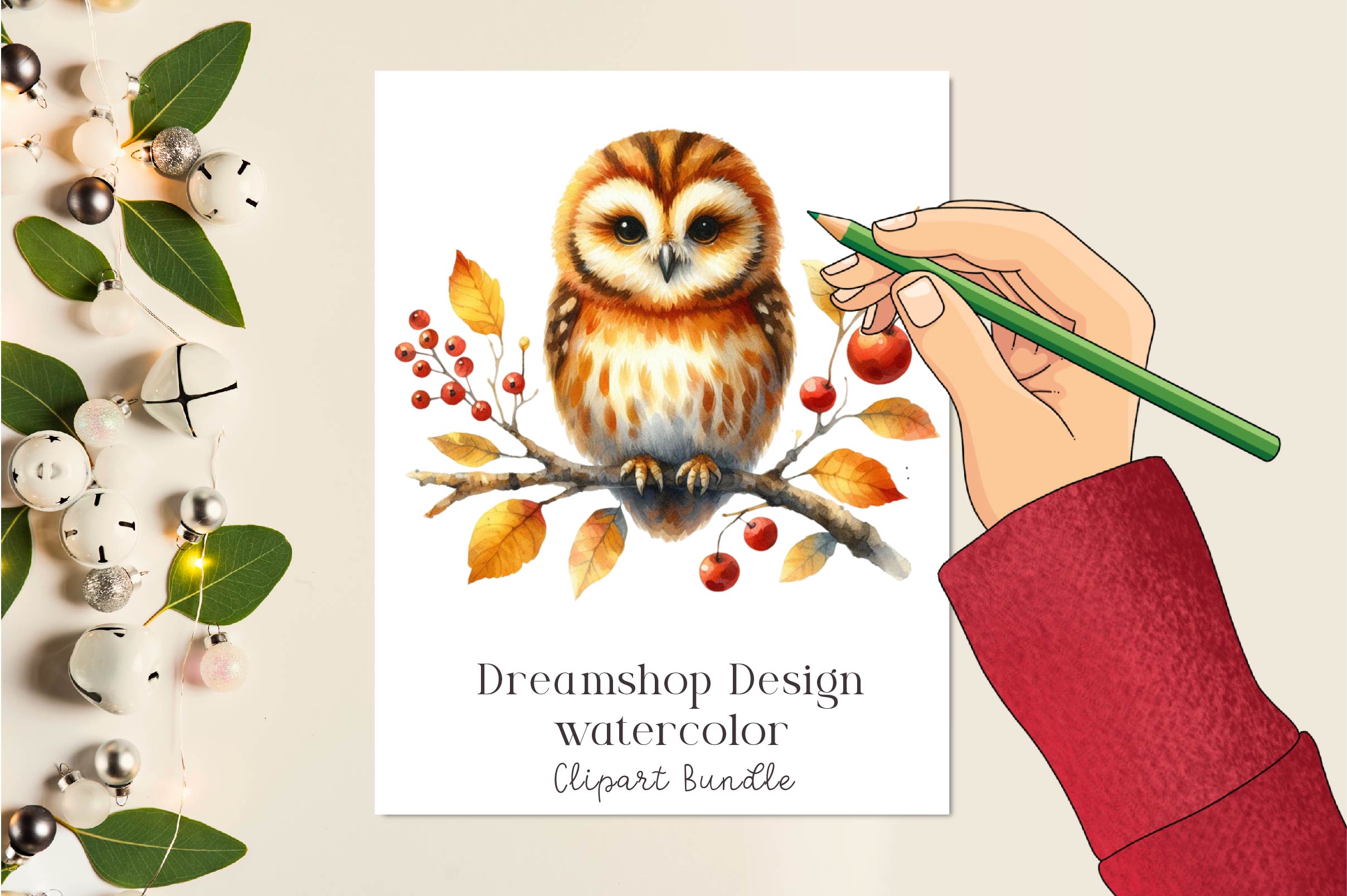 Cute Autumn Owl Clipart Bundle - CraftNest - Digital Crafting and Art