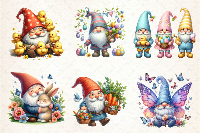 Easter Gnome Gnome Clipart Bundle - CraftNest - Digital Crafting and Art