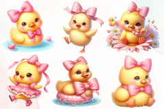 Lovely Ducks Clipart Bundle - CraftNest - Digital Crafting and Art
