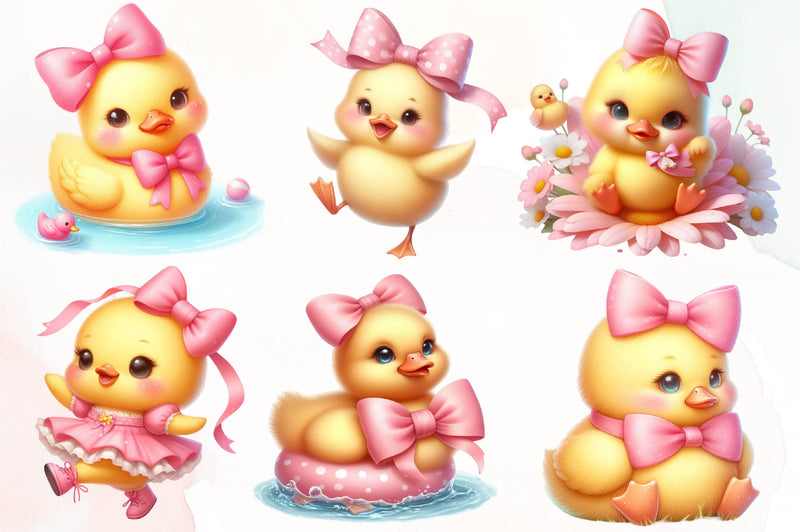 Lovely Ducks Clipart Bundle - CraftNest - Digital Crafting and Art