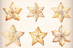 Christmas Cookie Star Clipart Bundle - CraftNest - Digital Crafting and Art