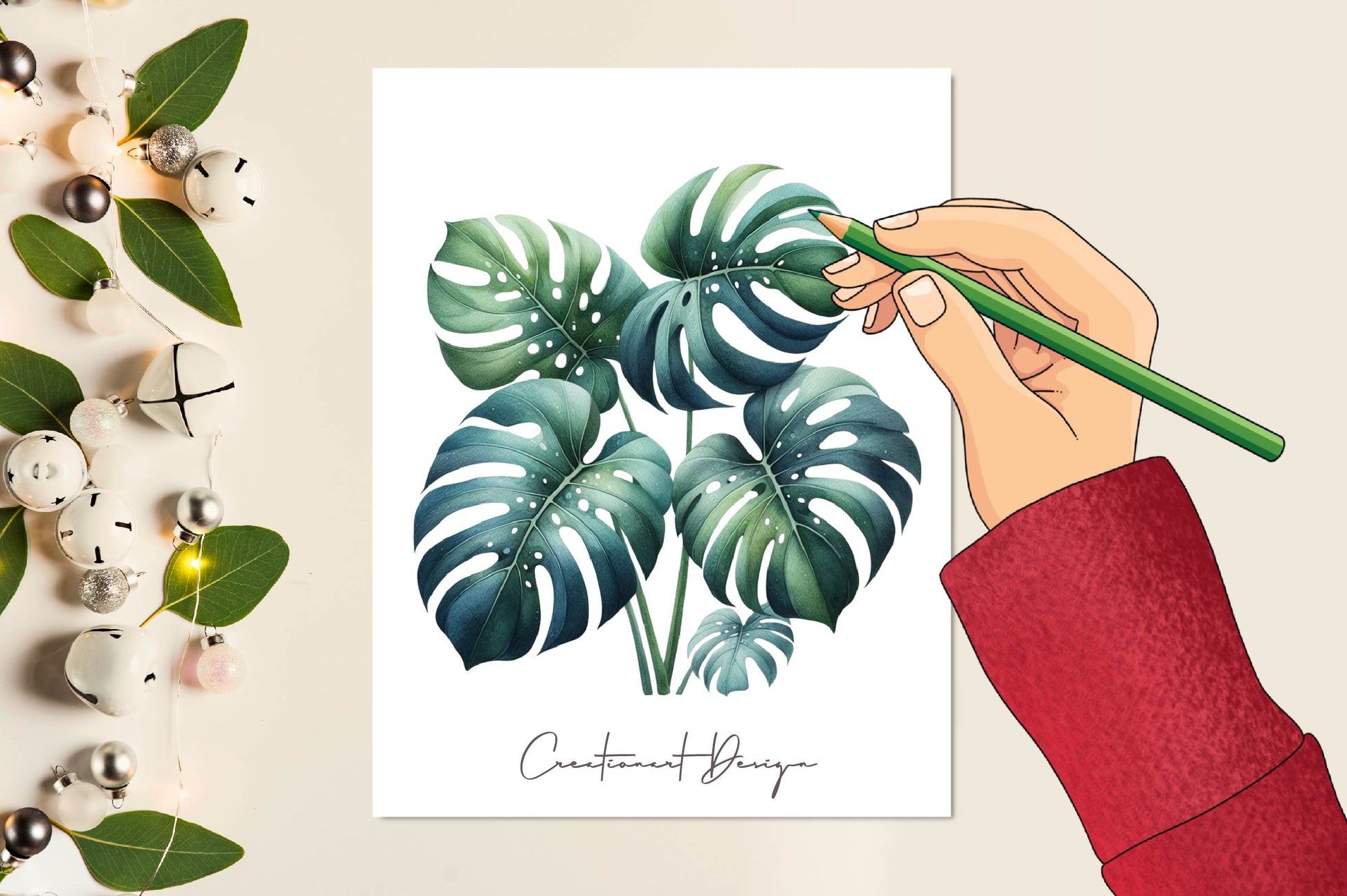 Tropical Leaf Clipart Bundle - CraftNest - Digital Crafting and Art