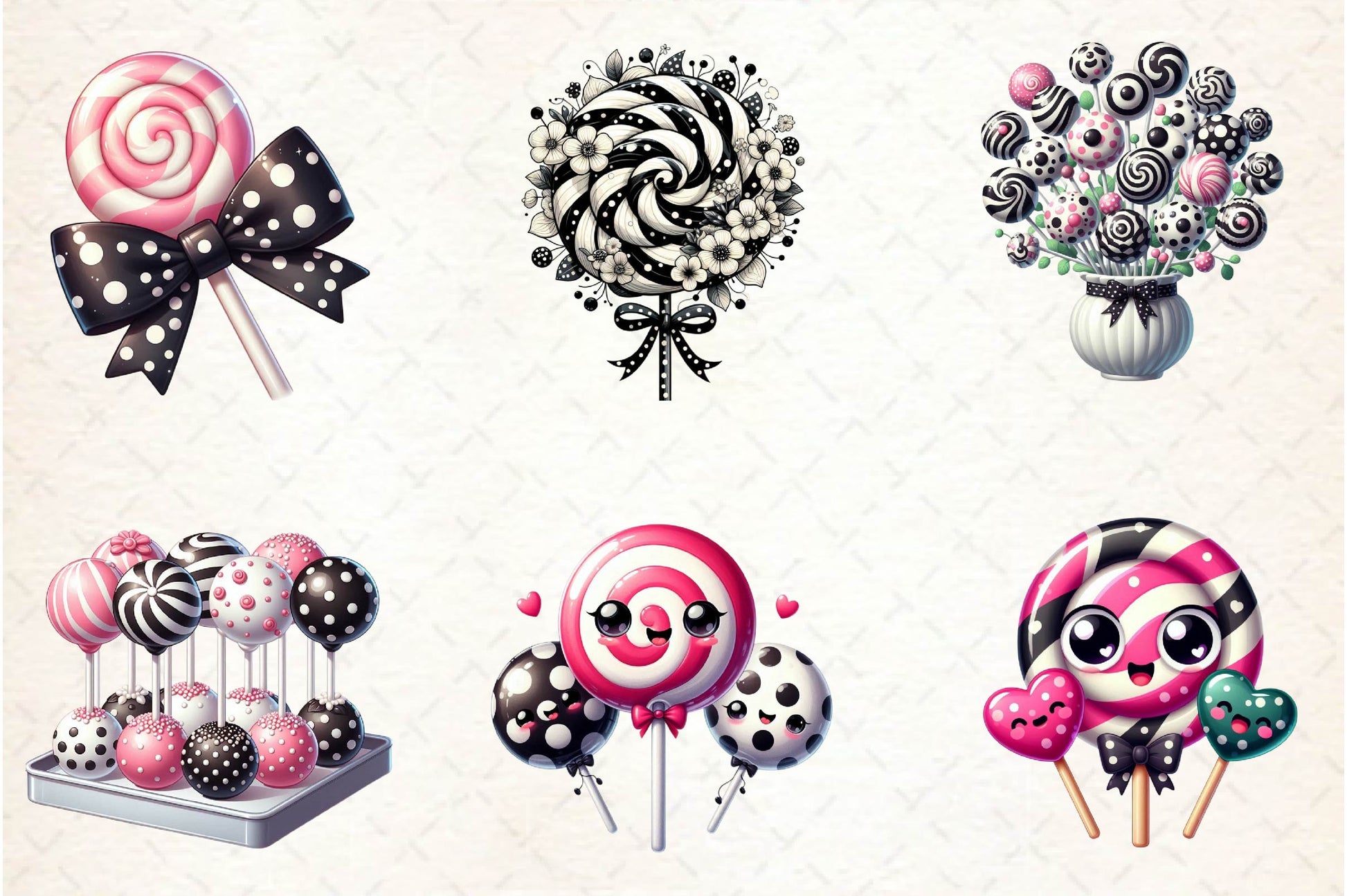 Valentine Lollipops Clipart Bundle - CraftNest - Digital Crafting and Art