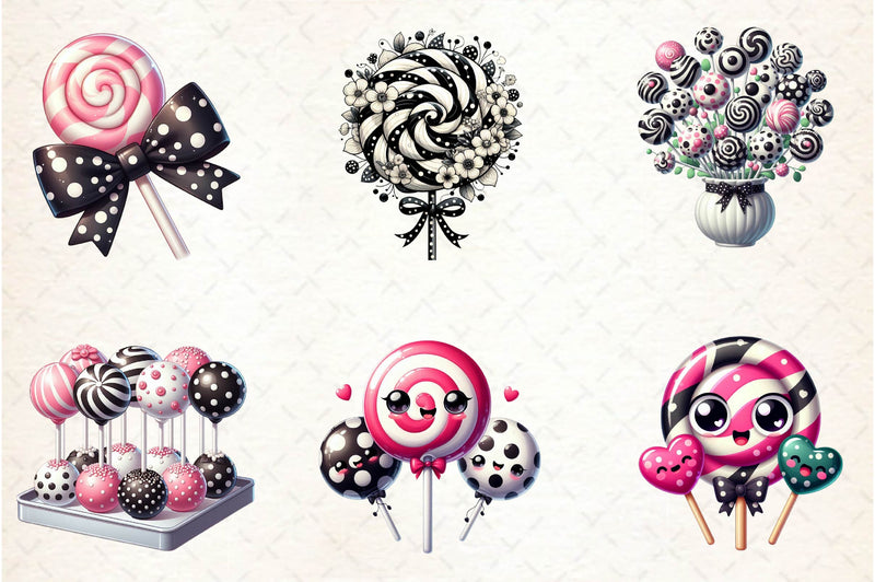 Valentine Lollipops Clipart Bundle - CraftNest - Digital Crafting and Art