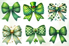 St Patricks Day Bow Clipart Bundle - CraftNest - Digital Crafting and Art