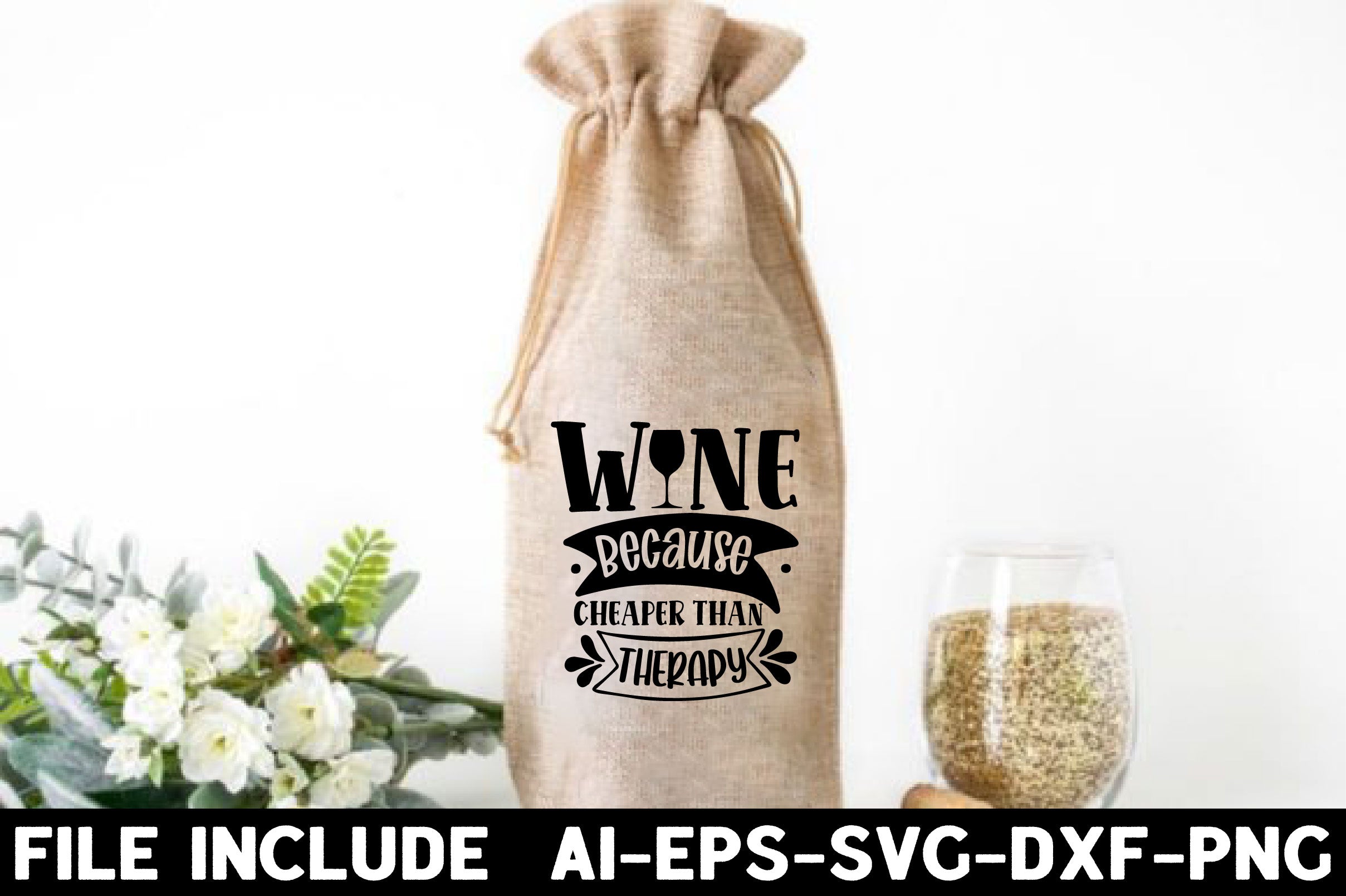 Wine Bag SVG Bundle - CraftNest - Digital Crafting and Art
