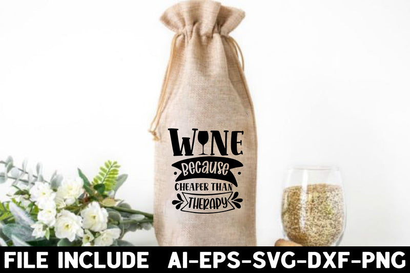 Wine Bag SVG Bundle - CraftNest - Digital Crafting and Art